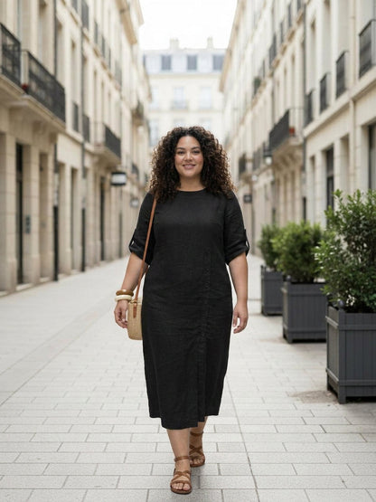 Esmé - Robe en Lin Élégante