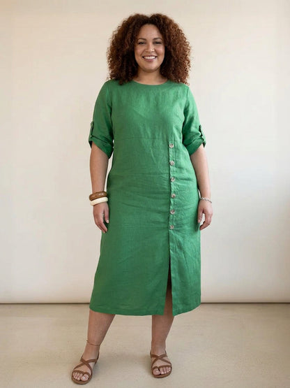 Esmé - Robe en Lin Élégante