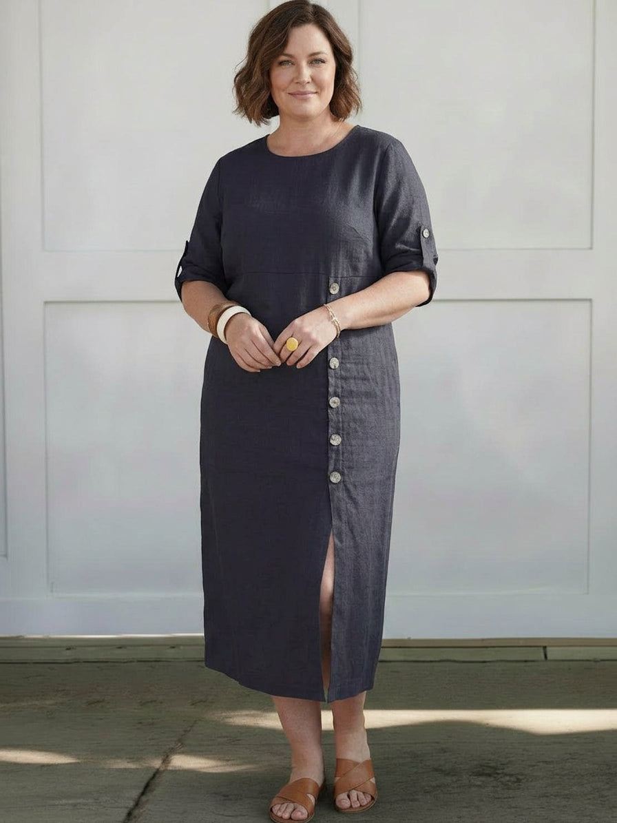 Esmé - Robe en Lin Élégante
