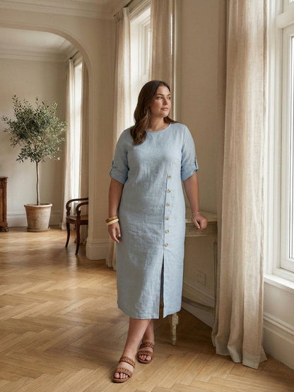 Esmé - Robe en Lin Élégante