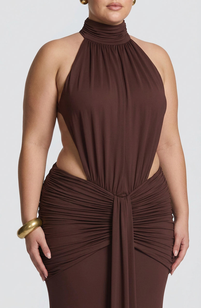 Robe Maxi Mable - Marron Prune