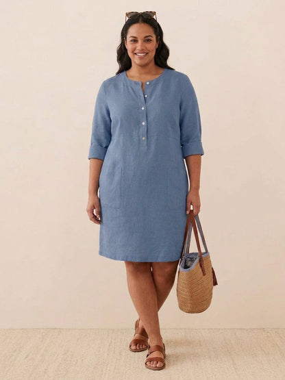Irina - Classe Intemporelle : Robe en Coton