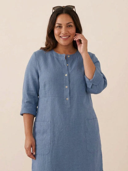 Irina - Classe Intemporelle : Robe en Coton