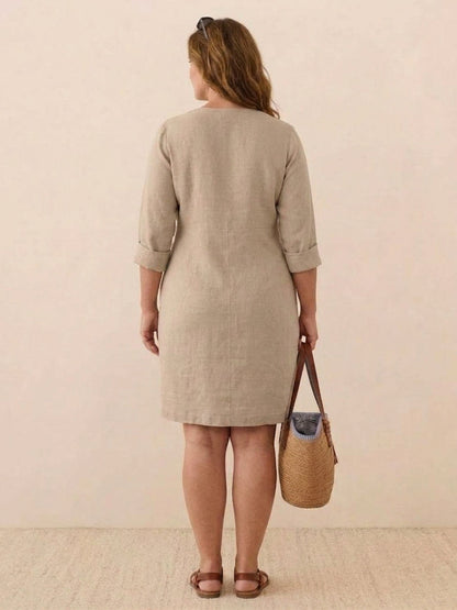 Irina - Classe Intemporelle : Robe en Coton