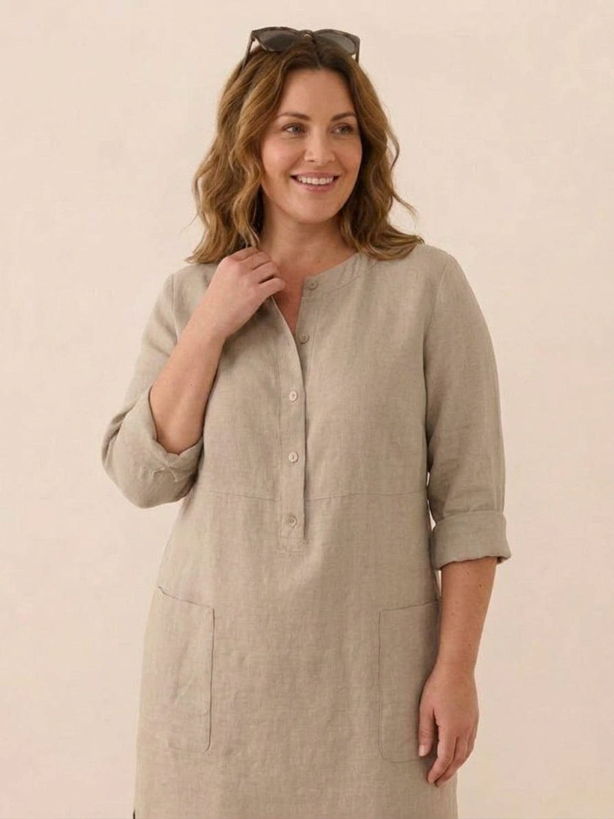 Irina - Classe Intemporelle : Robe en Coton