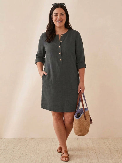 Irina - Classe Intemporelle : Robe en Coton