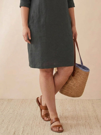 Irina - Classe Intemporelle : Robe en Coton