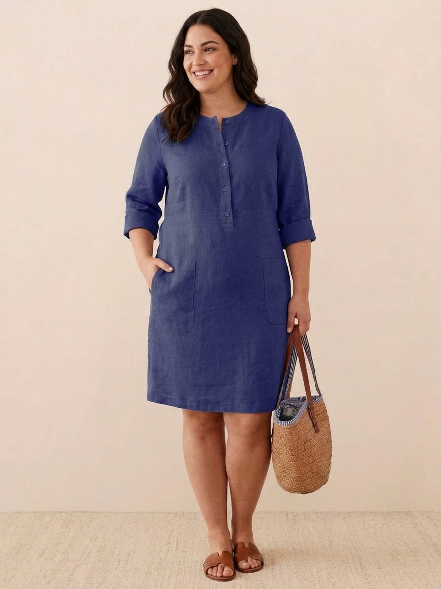 Irina - Classe Intemporelle : Robe en Coton