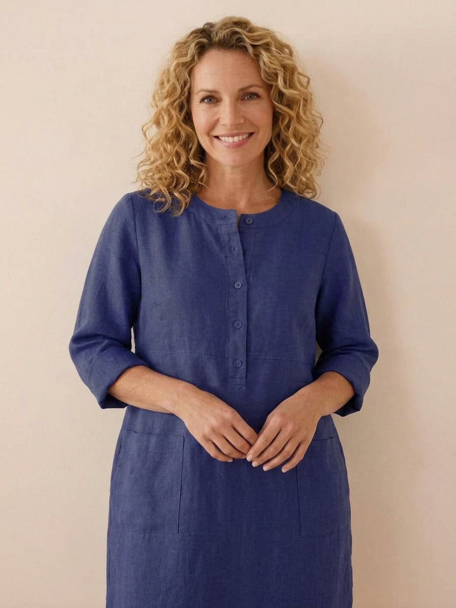 Irina - Classe Intemporelle : Robe en Coton