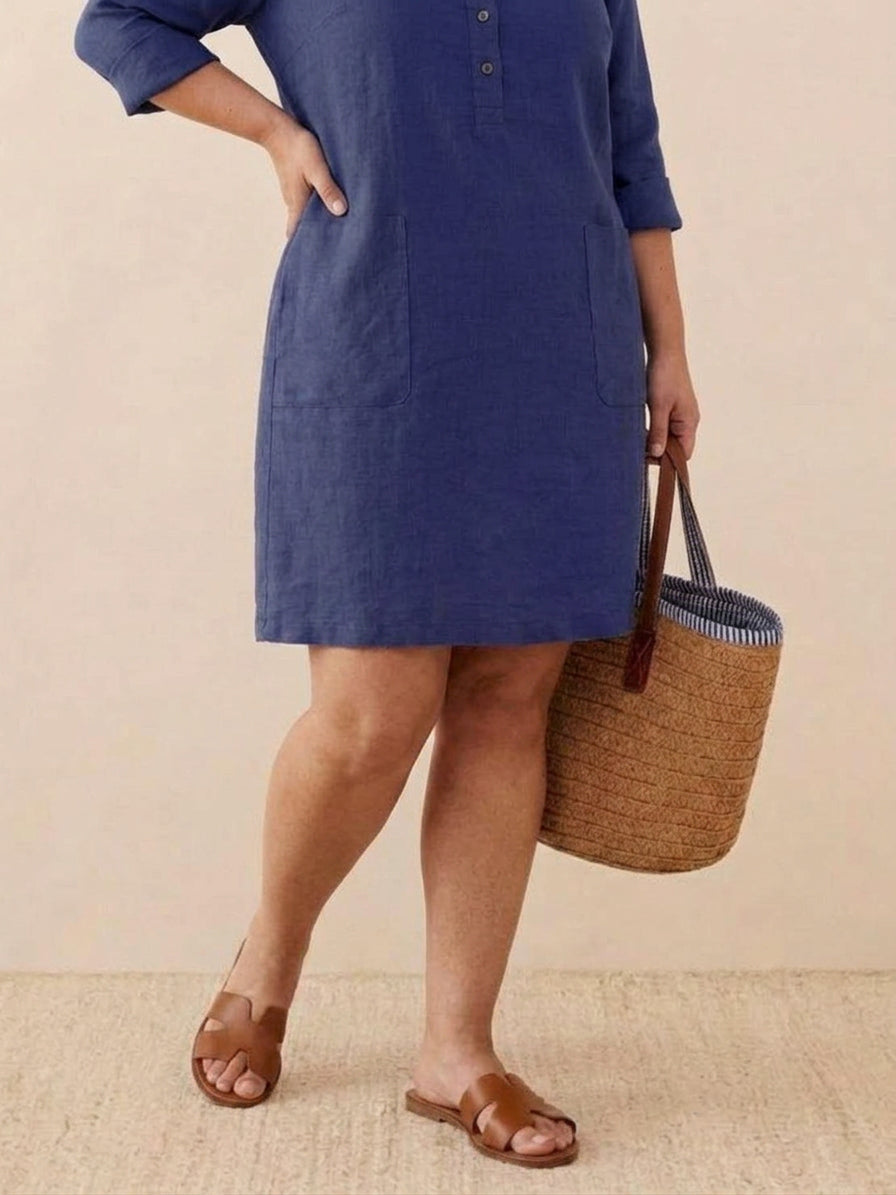 Irina - Classe Intemporelle : Robe en Coton