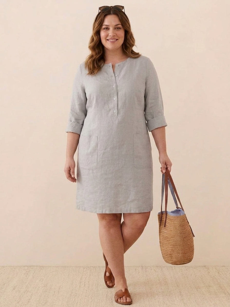 Irina - Classe Intemporelle : Robe en Coton