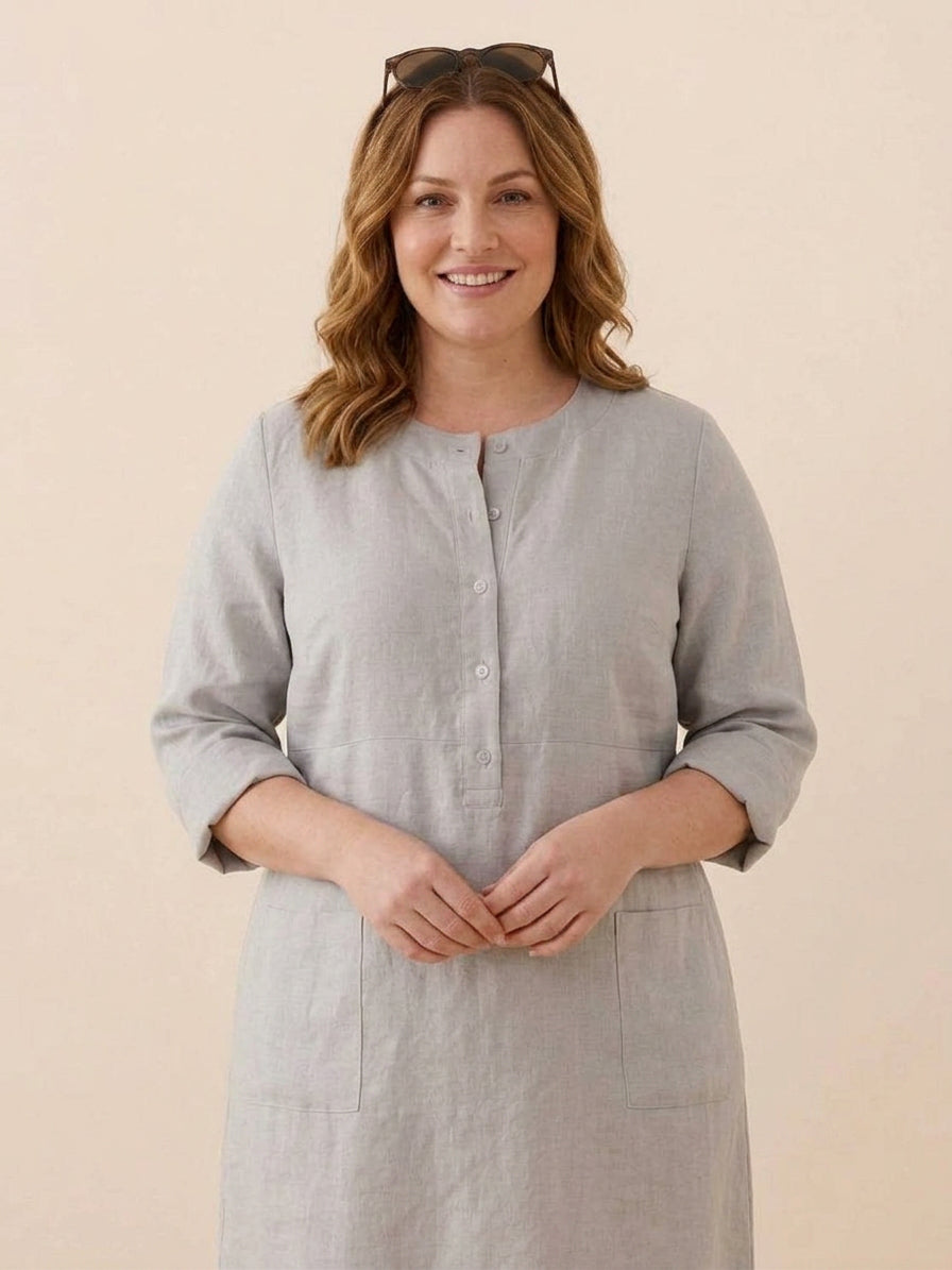 Irina - Classe Intemporelle : Robe en Coton