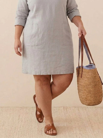 Irina - Classe Intemporelle : Robe en Coton