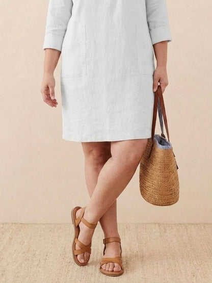 Irina - Classe Intemporelle : Robe en Coton