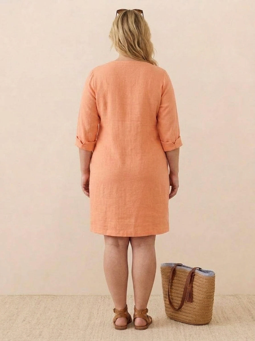 Irina - Classe Intemporelle : Robe en Coton