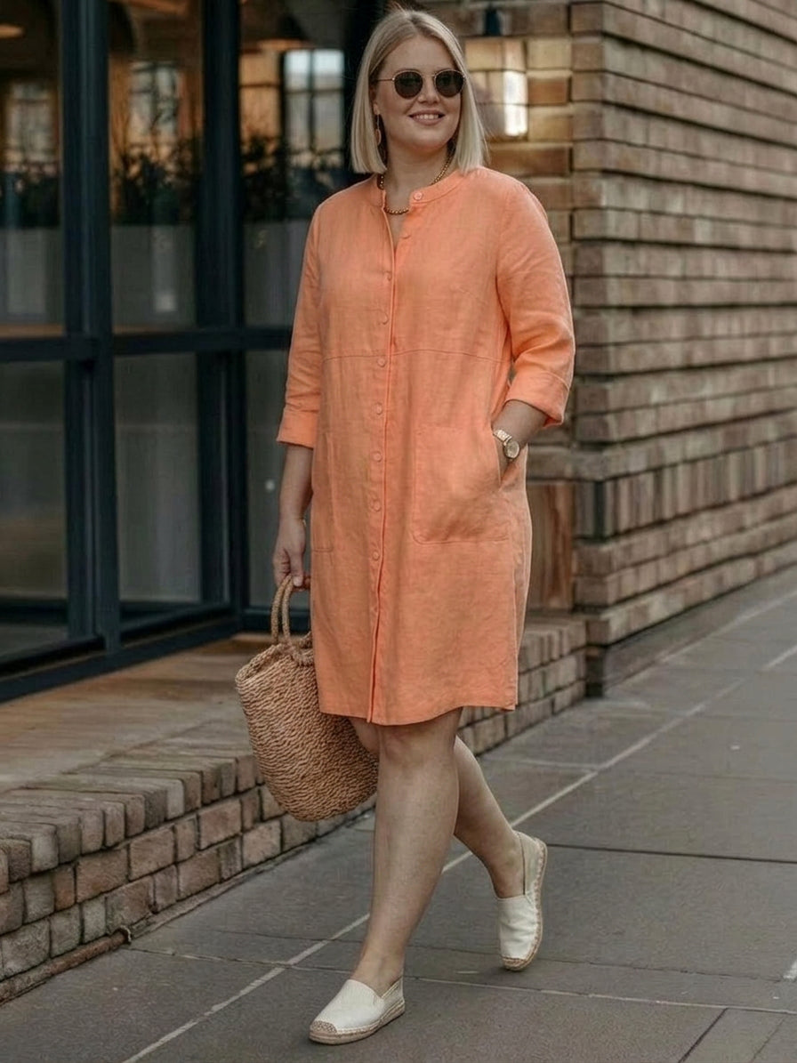 Irina - Classe Intemporelle : Robe en Coton