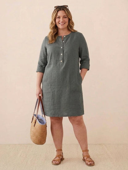 Irina - Classe Intemporelle : Robe en Coton