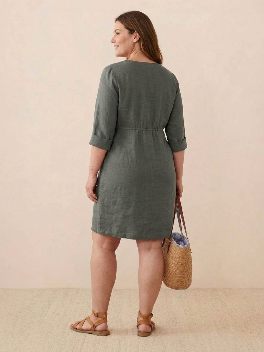 Irina - Classe Intemporelle : Robe en Coton