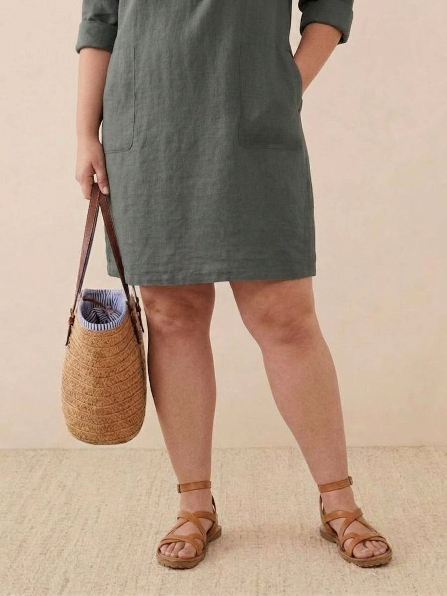 Irina - Classe Intemporelle : Robe en Coton