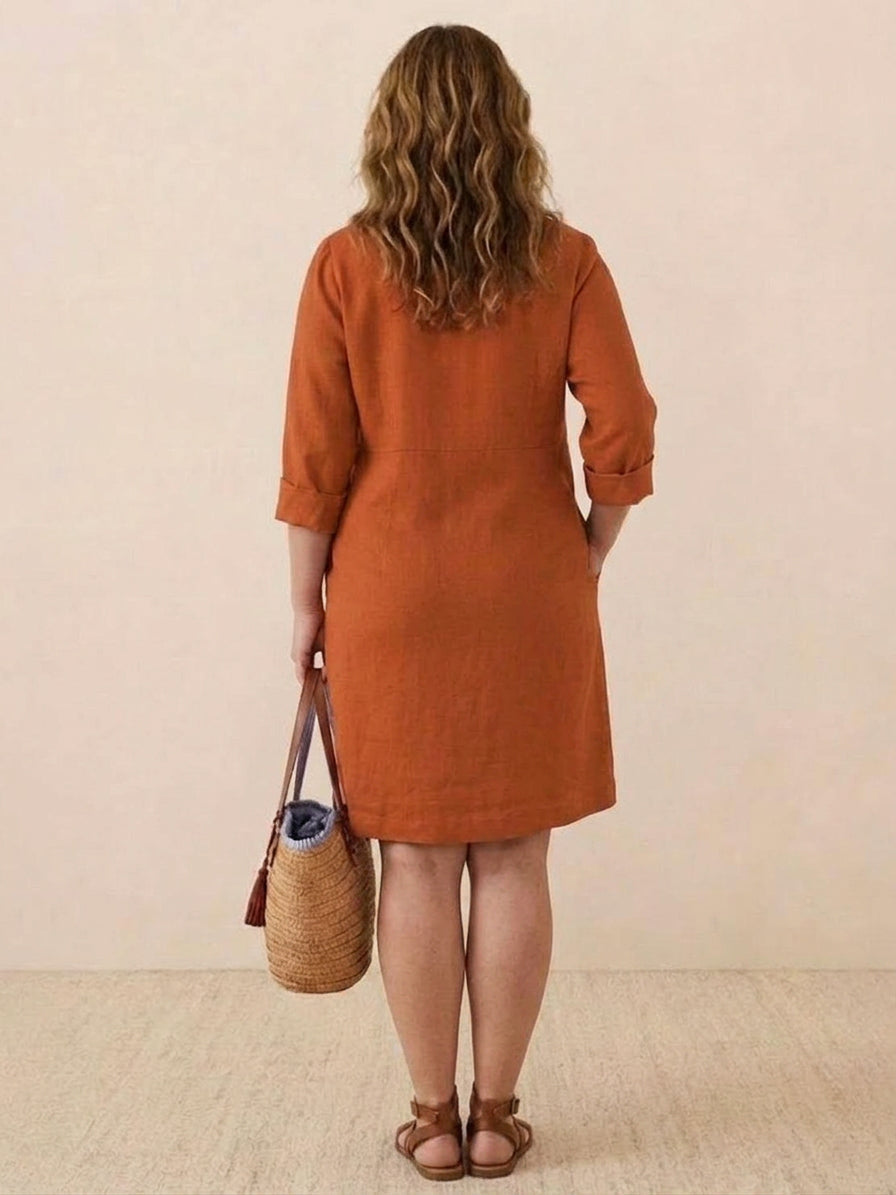Irina - Classe Intemporelle : Robe en Coton