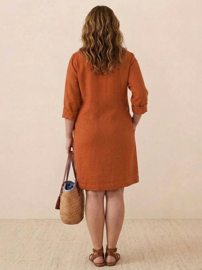 Irina - Classe Intemporelle : Robe en Coton