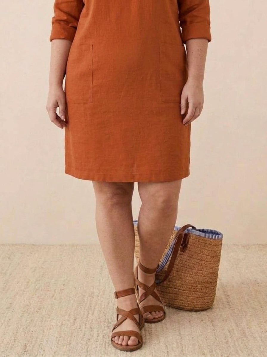Irina - Classe Intemporelle : Robe en Coton