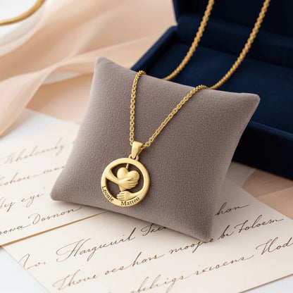 Collier Cœur Enlacé Personnalisé