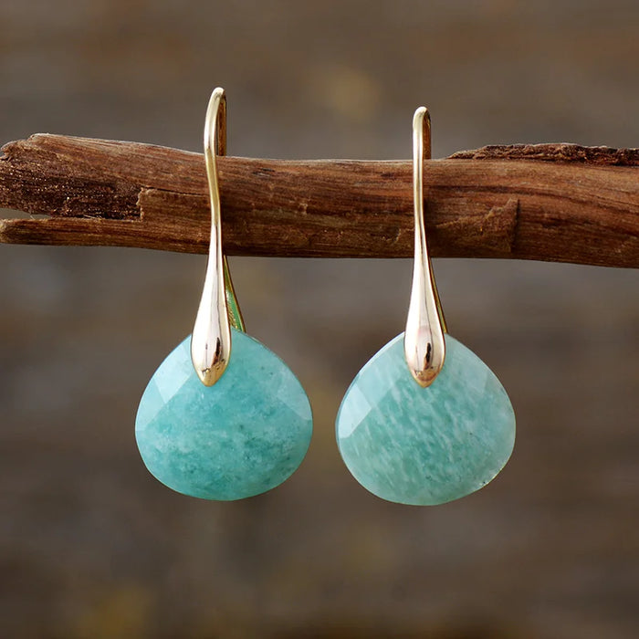 Boucles Goutte Amazonite