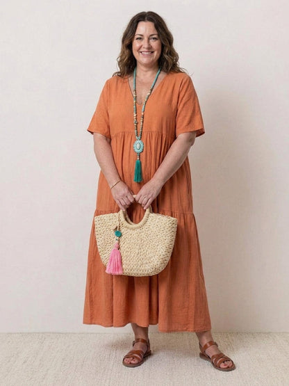 Perdita - Robe Maxi à Col V