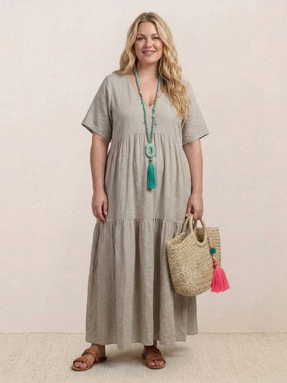 Perdita - Robe Maxi à Col V