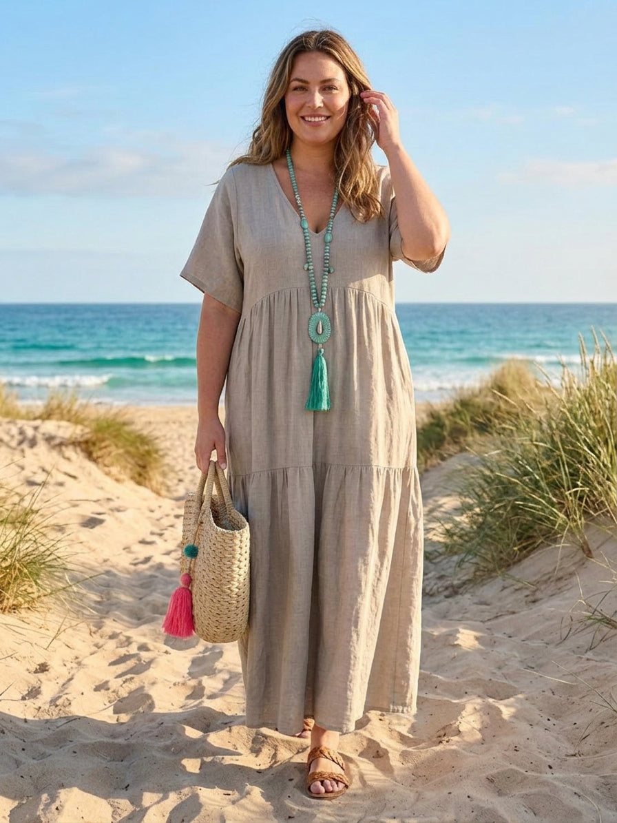 Perdita - Robe Maxi à Col V