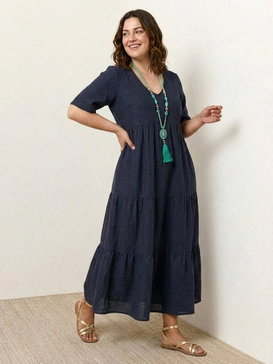 Perdita - Robe Maxi à Col V