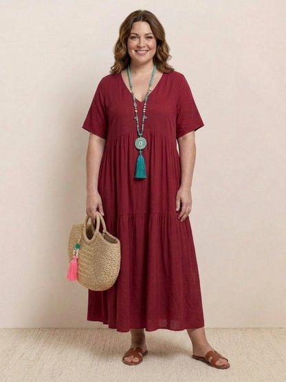 Perdita - Robe Maxi à Col V