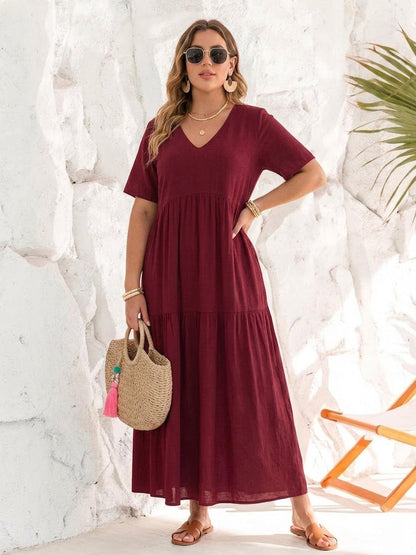 Perdita - Robe Maxi à Col V