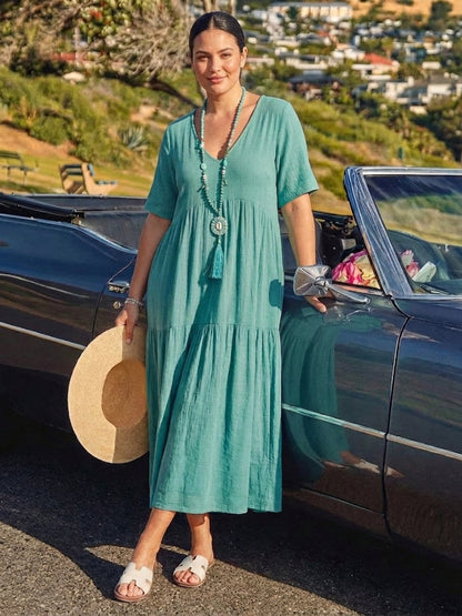 Perdita - Robe Maxi à Col V