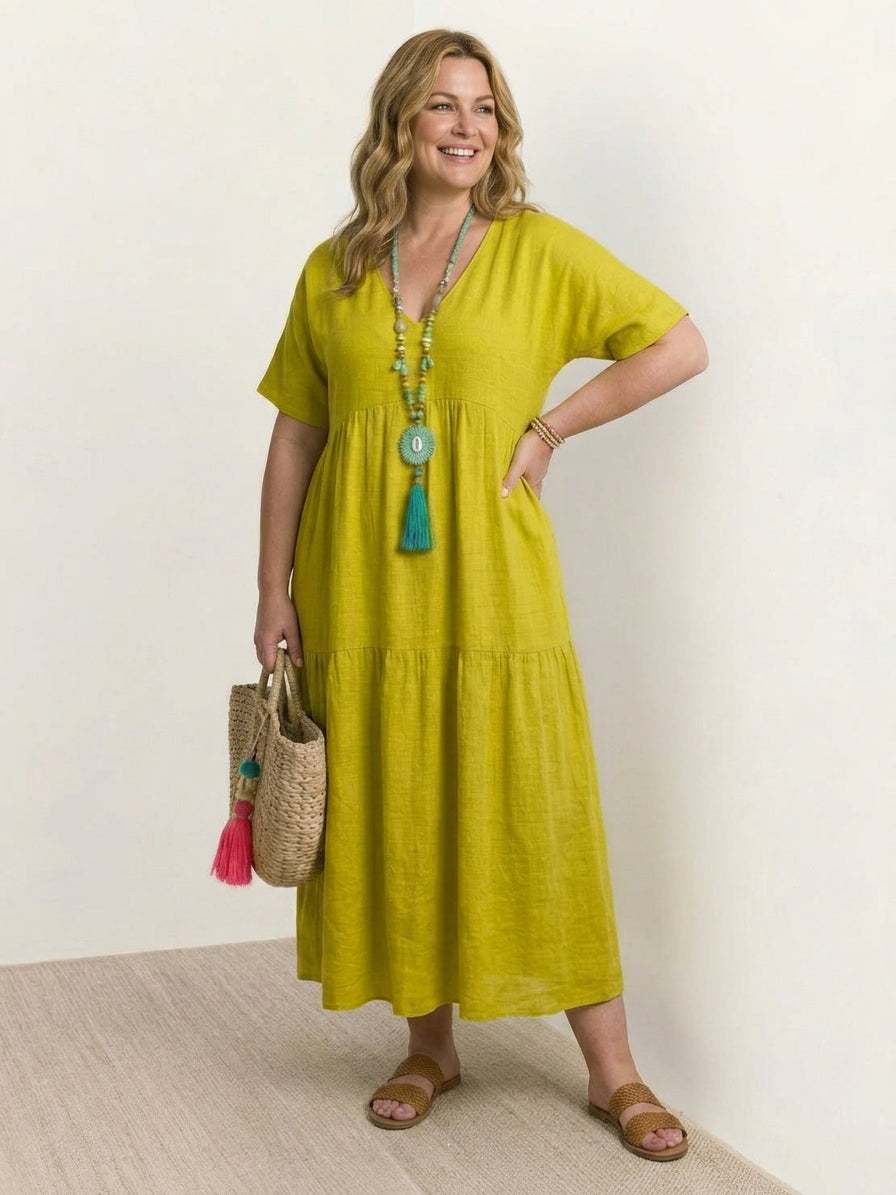 Perdita - Robe Maxi à Col V