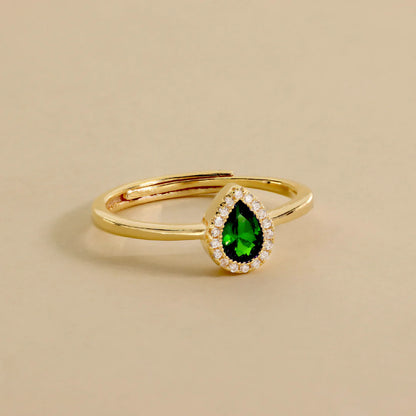 Bague Goutte Zircon Délicate