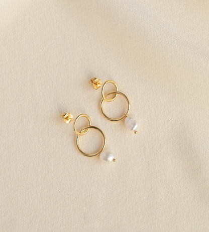 Boucles Cleo en perles naturelles