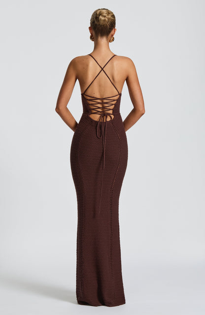 Robe Maxi Monroe - Marron Prune